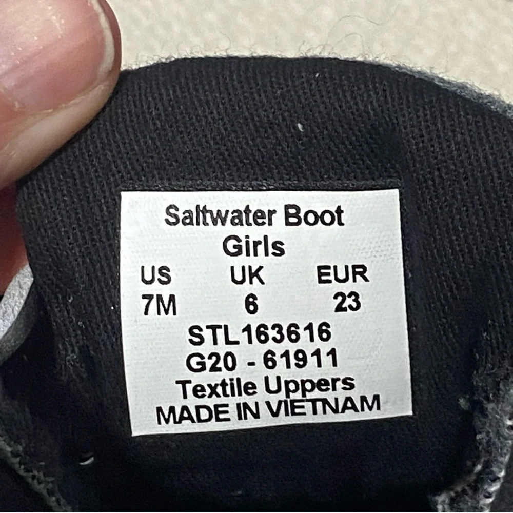 SPERRY TOP SLIDER / Saltwater Duck Boots Size 7